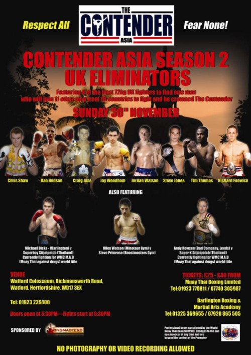 Contender Asia UK Eliminator
