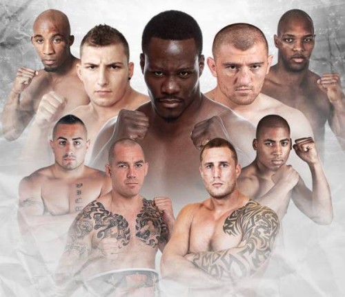 Pacome ASSI Massinissa HAMAILI Daniel LENTIE et Mathieu KONGOLO au SUPERKOMBAT WGP