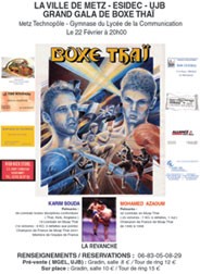 à Metz (57) Gala Muaythaï