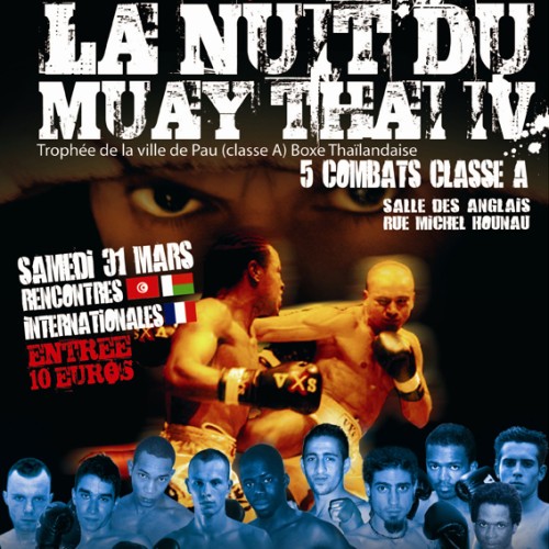 nuit Muay Thai IV 1er Trophée ville PAU