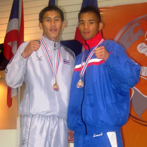 Championnat Monde IFMA à Bangkok 2007/2008 Albert CHEY médaille d argent -57 kg