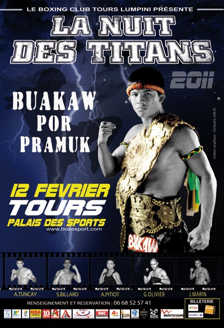 Buakaw à Clichy février conférence presse Nuit Titans