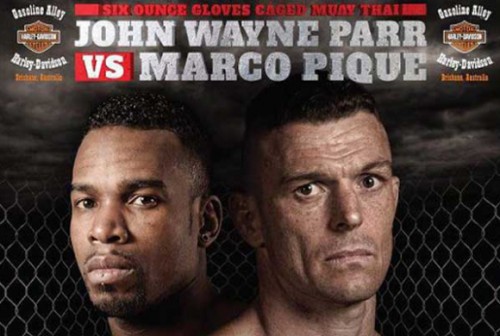 John Wayne PARR vs Marco PIQUE au CAGED MUAY THAI