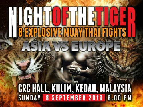 NIGHT OF THE TIGER sentait l arnaque Yazid BOUSSAHA et Franck GROSS n iront pas Malaisie