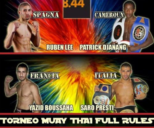 Yazid BOUSSAHA Aydin TUNCAY et Patrick DJANANG tournoi Italie