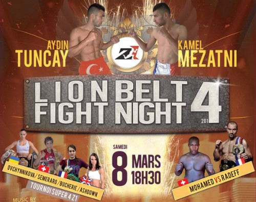 Résultats LION BELT FIGHT NIGHT
