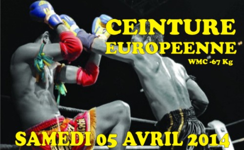 Morgan ADRAR pour ceinture européenne WMC à Privas