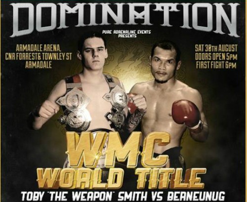 Toby SMITH BERNUENG et PETBOONCHU au Domination Australie