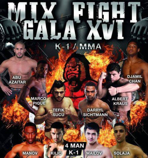 Redouane DERRAS incline finale tournoi MIX FIGHT GALA