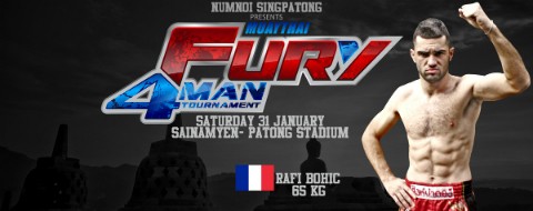 Raphael BOHIC remporte tournoi MUAYTHAI FURY