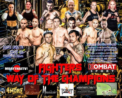 titres mondiaux AFSO au FIGHTERS - WAY OF THE CHAMPIONS