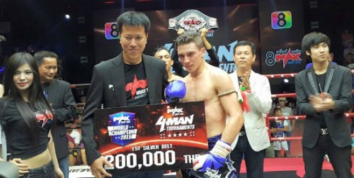 Mathias GALLO CASSARINO remporte 1er tournoi MAX MUAY THAI -62kg