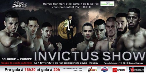 Hamza RAHMANI organise son 2eme INVICTUS SHOW