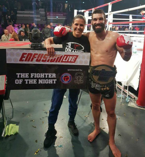 Diogo CALADO conserve sa ceinture l ENFUSION