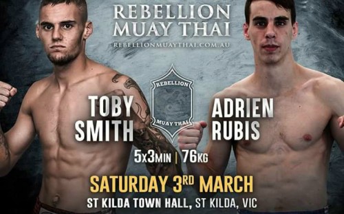 Adrien RUBIS vs Toby SMITH au REBELLION MUAY THAI
