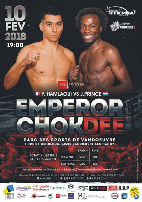 Yassine HAMLAOUI vs Prince JUNIOR à l EMPEROR CHOK DEE