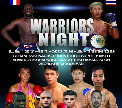 WARRIORS NIGHT à Courbevoie avec France vs Thaïlande
