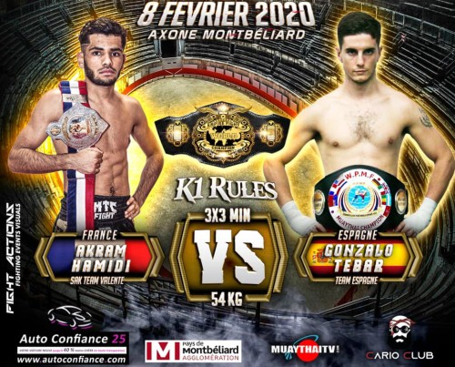Akram HAMIDI contre champion monde WPMF à l EMPIRE FIGHT