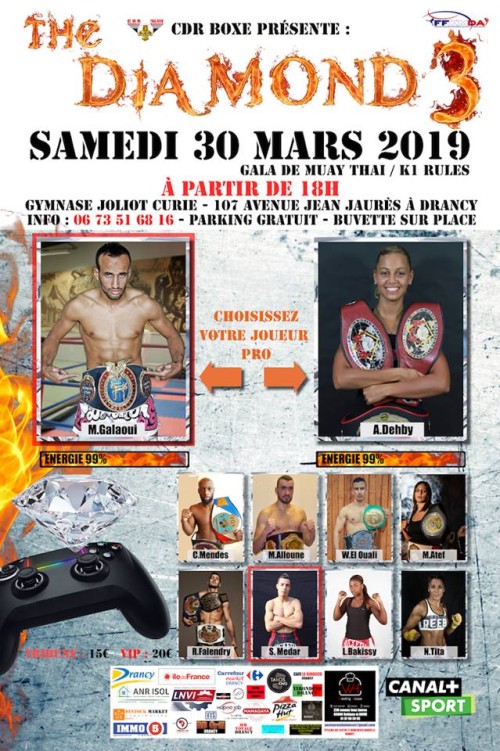 THE DIAMOND fight card