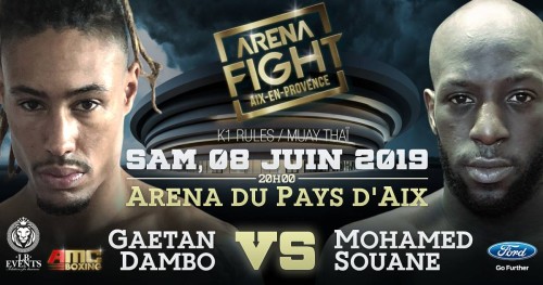 choc Mohamed SOUANE vs Gaëtan DAMBO à l ARENA FIGHT