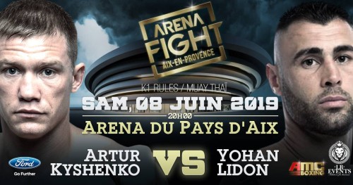 Yohan LIDON rejoint l ARENA FIGHT pour faire face à KYSHENKO