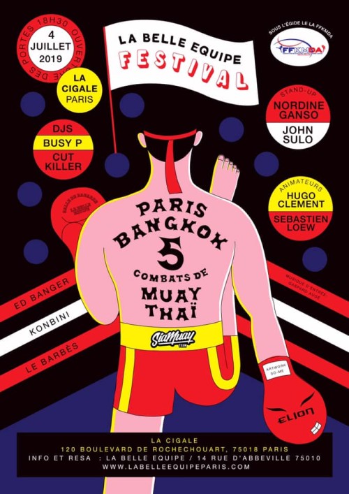 Belle Equipe Festival DJ humoristes et Muaythai