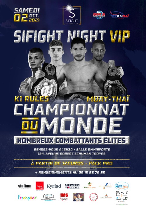 championnat monde ISKA pour Guerric BILLET à SIFIGHT NIGHT