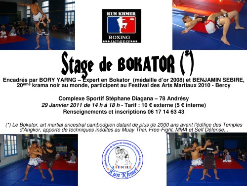 Stage de Bokator à Andrésy
