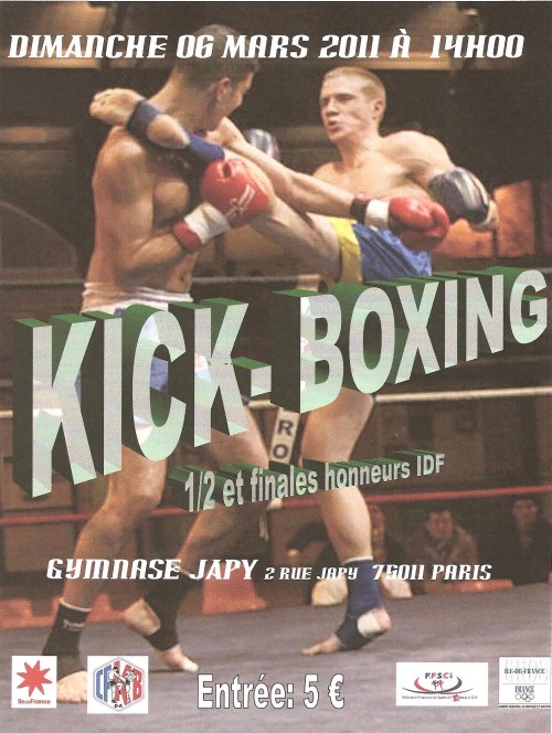 Chanpionnat IDF de Kick Boxing (1/2 et finales honneurs)