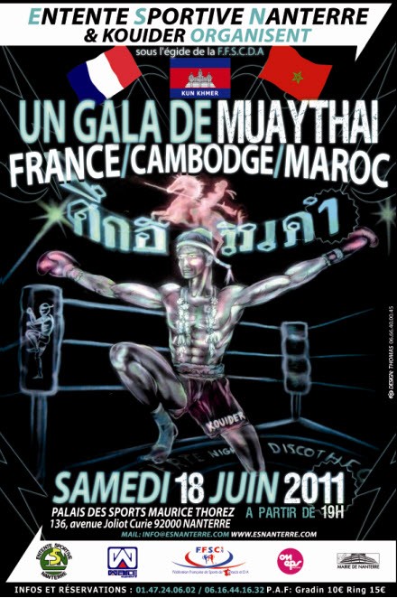 Gala de Muaythai France / Cambodge / Maroc