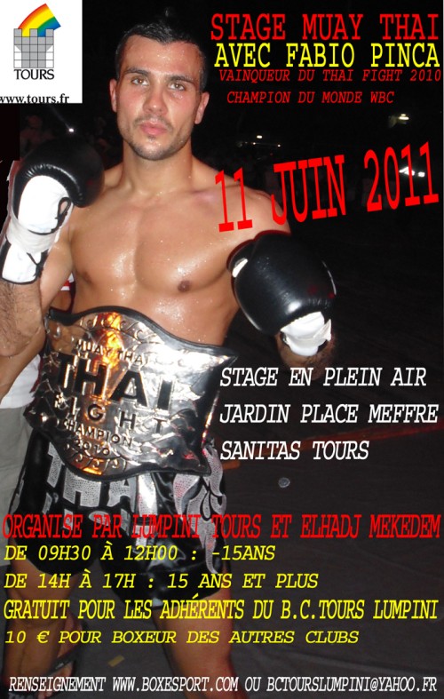 Stage avec Fabio Pinca à Tours