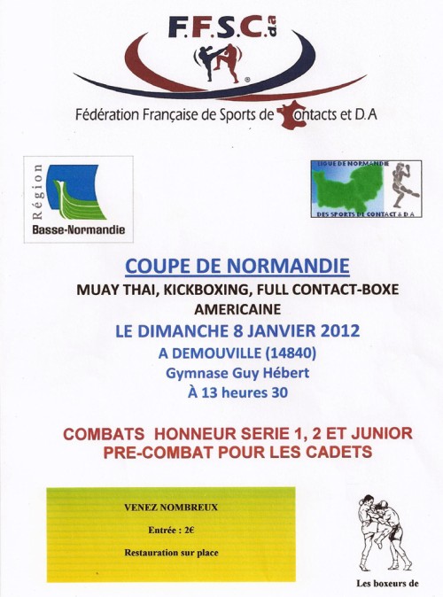 Coupe de Normandie de Muaythai, Full contact et Kick Boxing