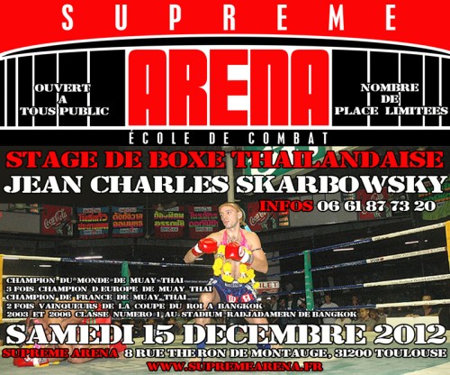 Stage de muaythai avec Jean Charles Skarbowsky