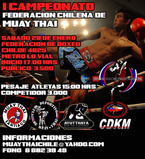 Campeonato de la Federacion Chilena de Muay Thai