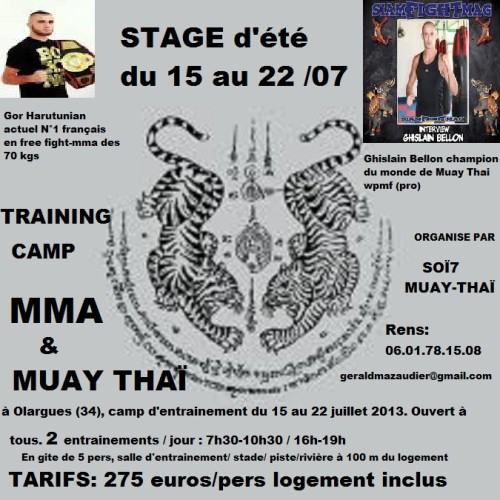Training Camp MMA et Muay Thai à Olargues