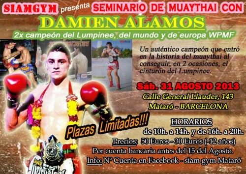 Seminario de Muaythai con Damien Alamos