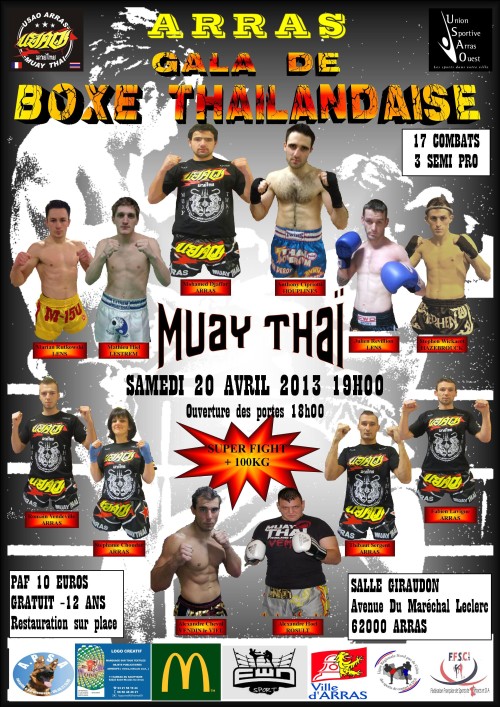 Gala de Boxe Thailandaise d'Arras