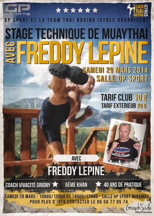 Stage technique de muaythai avec Freddy Lépine