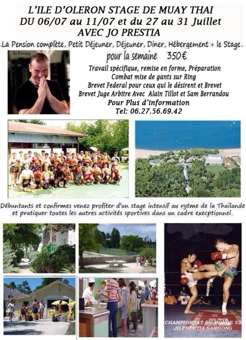 Stage de Muay Thai avec Jo Prestia