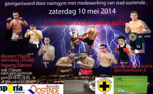 K1 Thai en Kickboxing gala