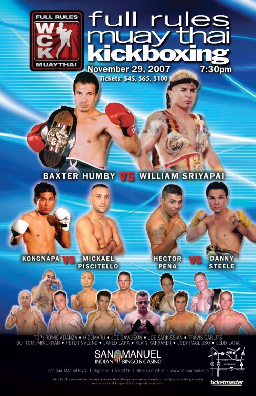 WCK Full Rules Muay Thai Kickboxing