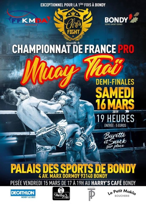 1/2 Finales Championnat de France Pro de Muay Thai