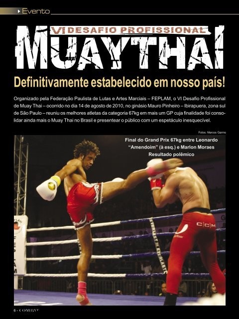 VI Desafio Profissional de Muay Thai