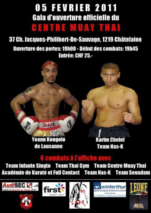 Gala d'Ouverture Officielle du Centre Muay Thai