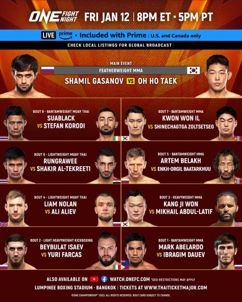 One Fight Night 18