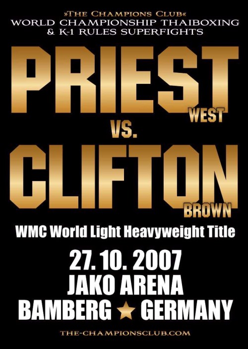 Priest VS Clifton: WMC World Title