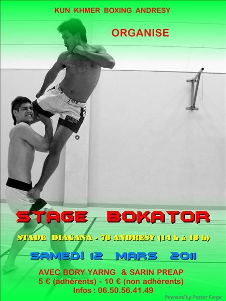 Stage de Bokator à Andrésy