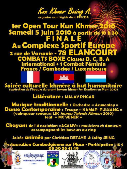 1er Open Tour Kun Khmer 2010