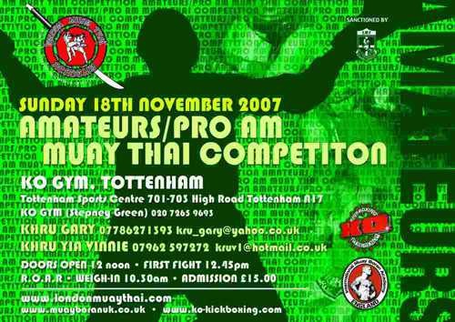 Amateur & Pro Muay Thai Competition