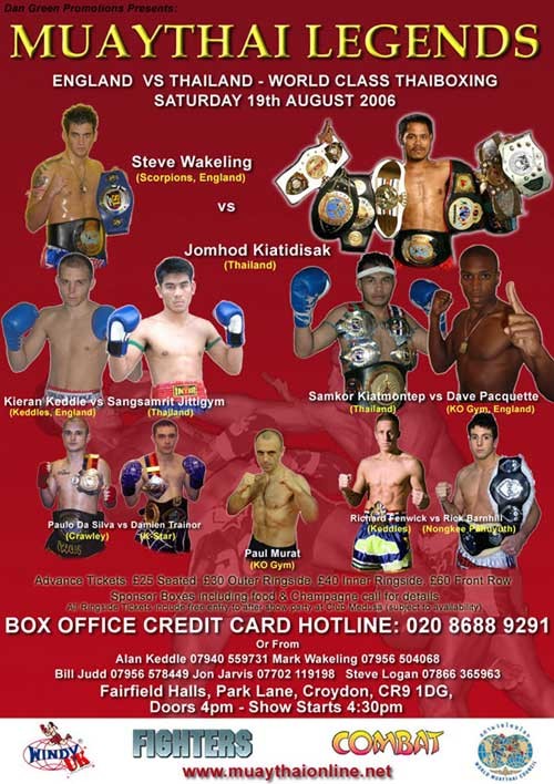 Muaythai Legends - England VS Thailand